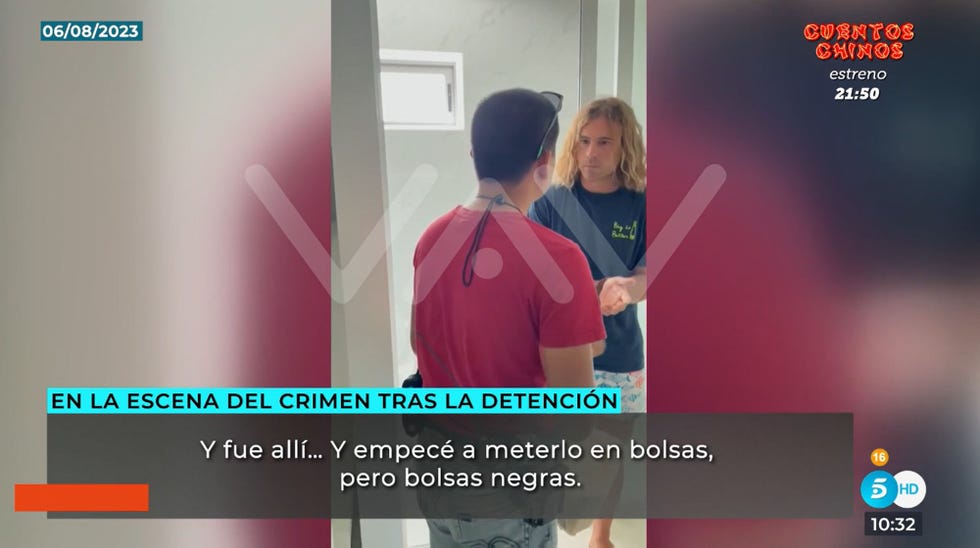 daniel sancho primera visita lugar del crimen edwin arrieta