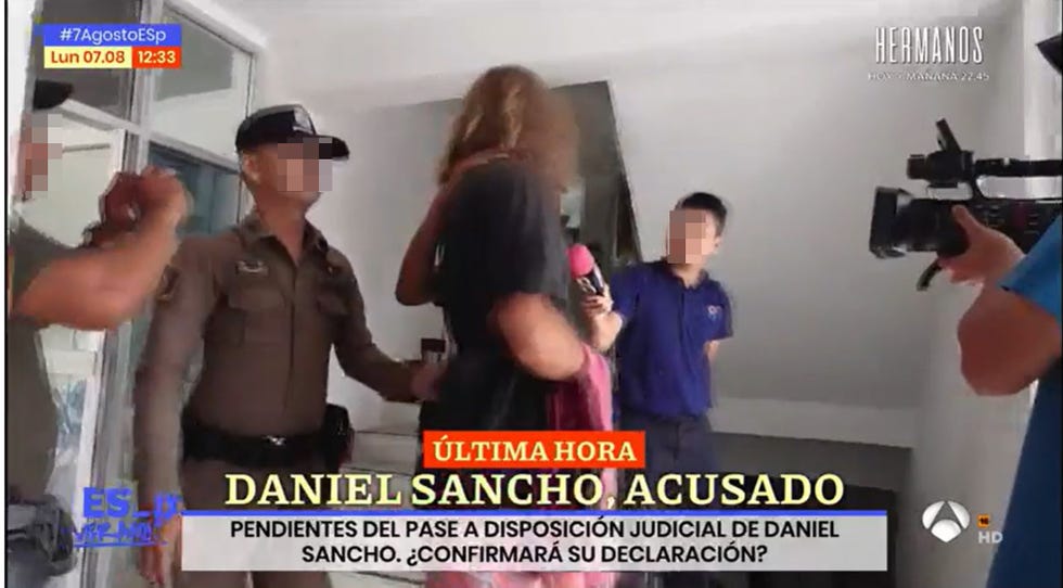 daniel sancho sale de dependencias policiales para ser trasladado a koh samui y pasar a disposición judicial