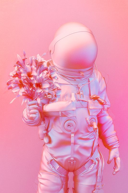 astronauta rosa