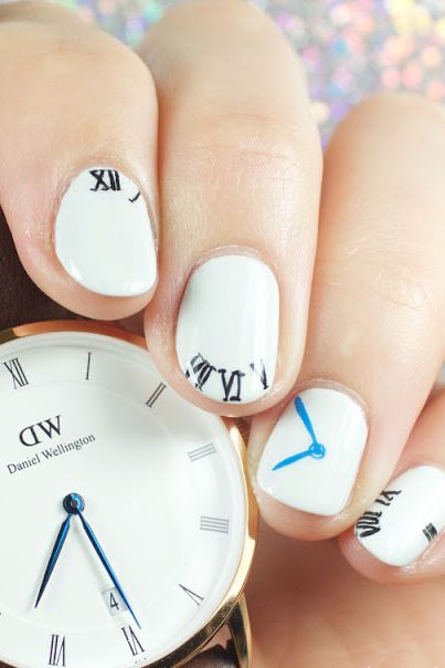 Best White Nail Designs - "White on Time" Manicure