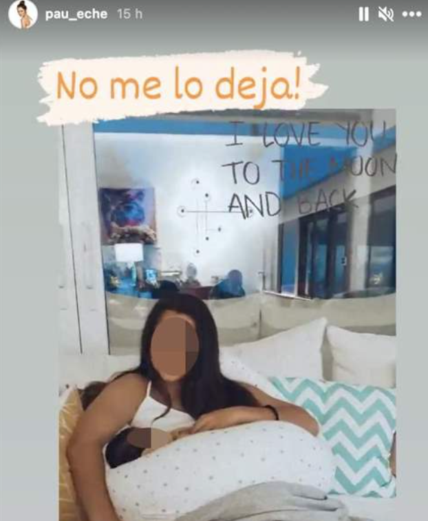daniella coge en brazos a miguel jr