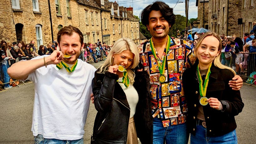 danielle harold, lola pearce, max bowden, ben mitchell, celebrity antiques road trip