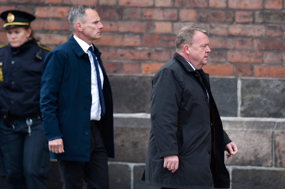 El primer ministro danés, Lars Loekke Rasmussen, acude al funeral de los hijos del dueño de ASOS