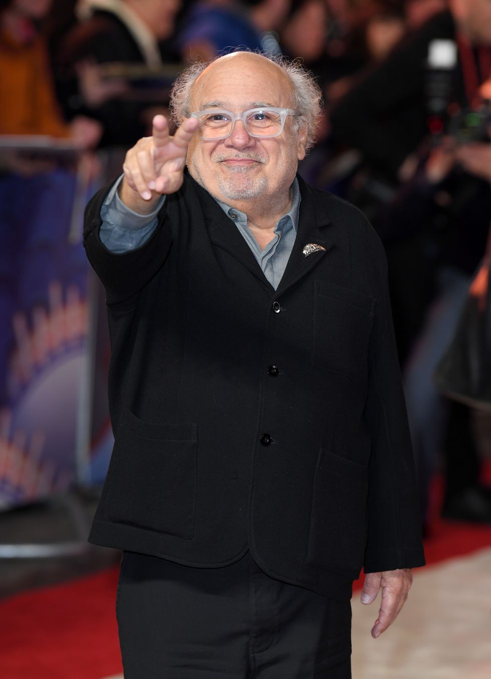 danny devito at the red carpet arrivals for 'dumbo' european premiere