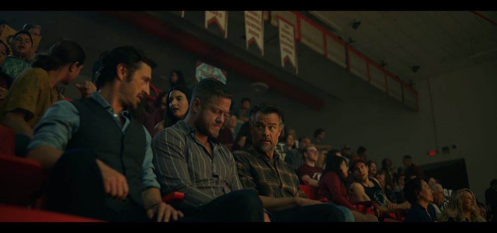 eoin macken, dan reynolds, and josh duhamel in ransom canyon, s1, episode 9