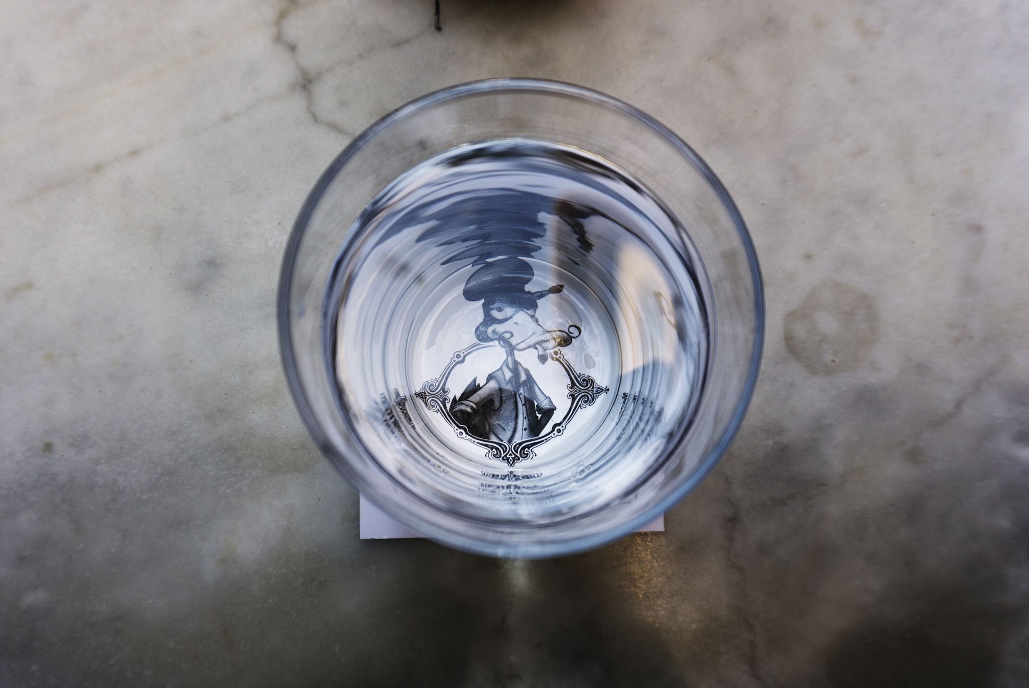 Water, Glass, Circle, 