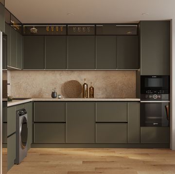 dark olive kitchen interior design green furniture