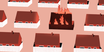 Red, Illustration, Animation, House, Art, Architecture, Screenshot, 