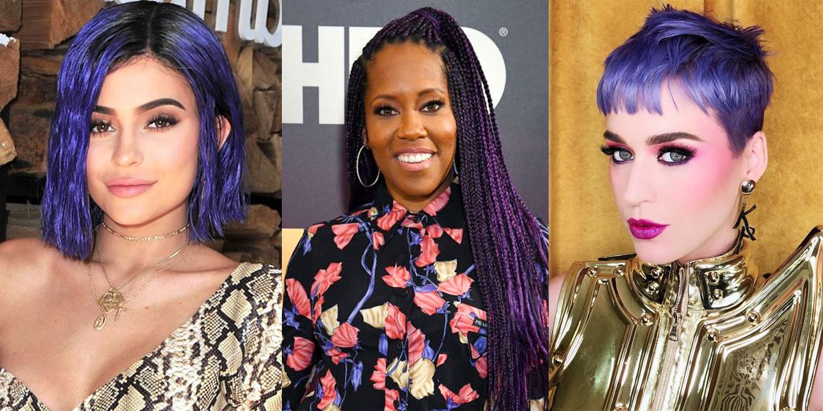 Dark Purple Hair Dye Ideas - Celebrities With Dark Purple Hair