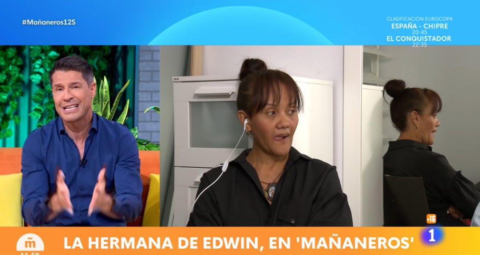 darling arrieta, hermana de edwin arrieta, habla en su primera y unica entrevista en un plato de television para mañaneros, de jaime cantizano