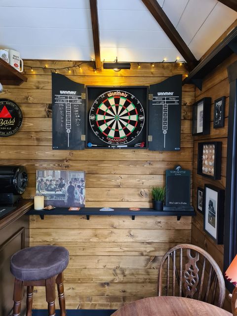 dartboard in english style pub