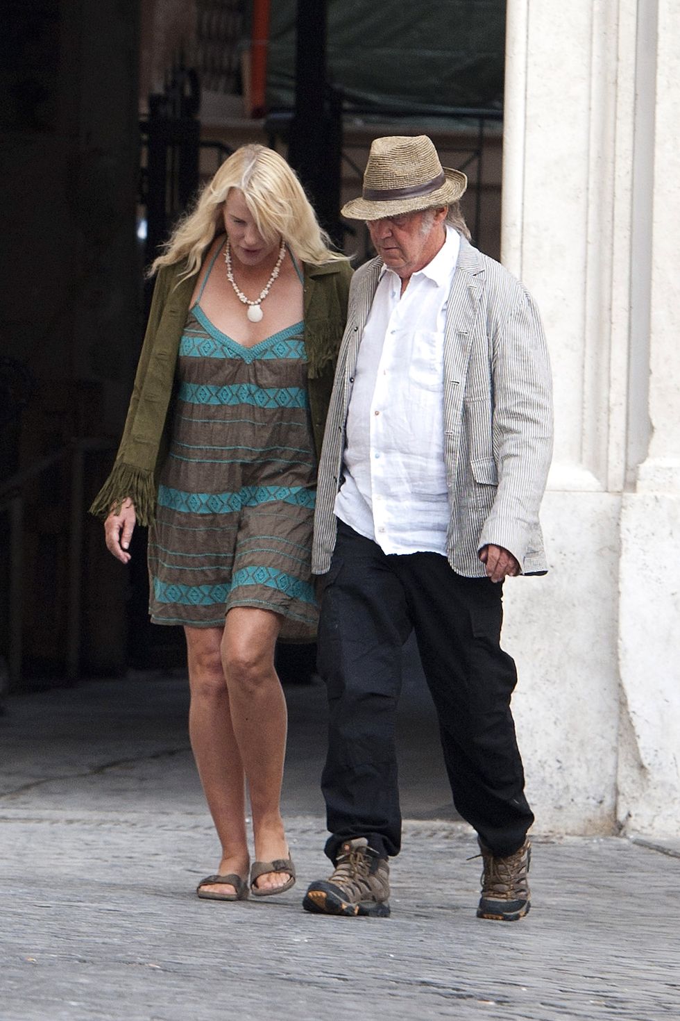 Rome Celebrity Sightings Daryl Hannah, Neil Young June 27th, 2015