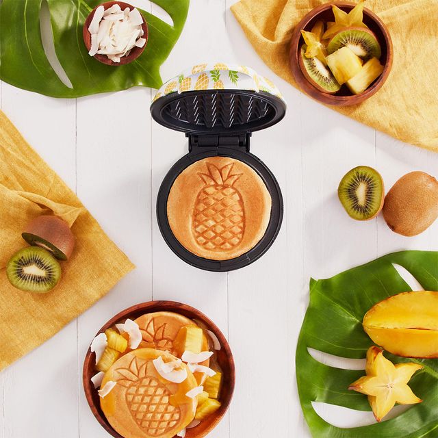 This Mini Waffle Maker Stamps a Pineapple on Your Breakfast for a