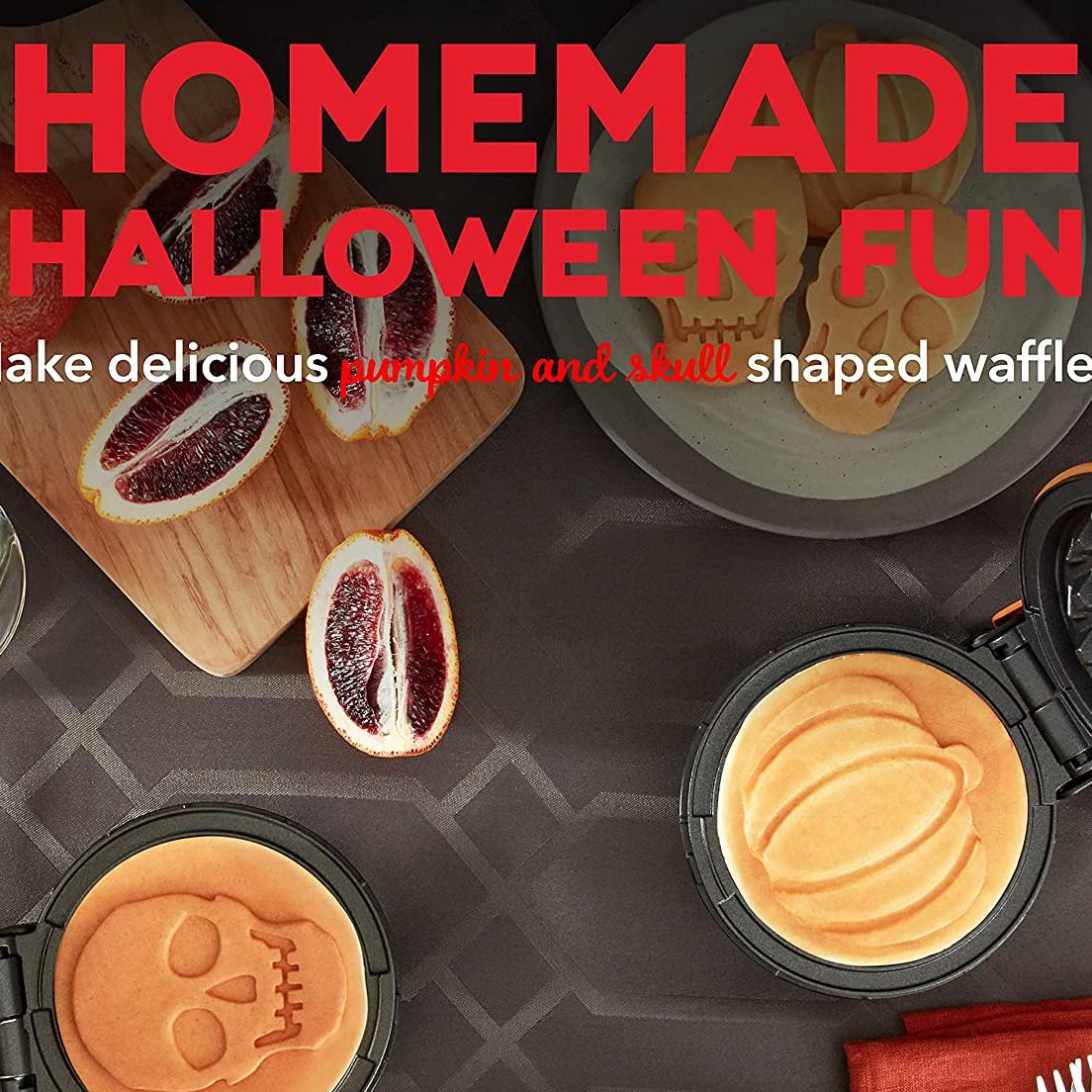 Dash Pumpkin and Skull Waffle Makers Are Back for Halloween 2022