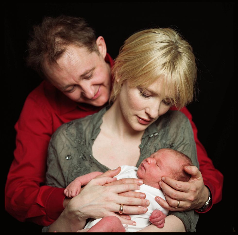 Cate Blanchett and Andrew Upton with New Son Dashiell John
