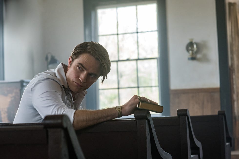 the devil all the time robert pattinson as preston teagardin photo cr glen wilsonnetflix © 2020