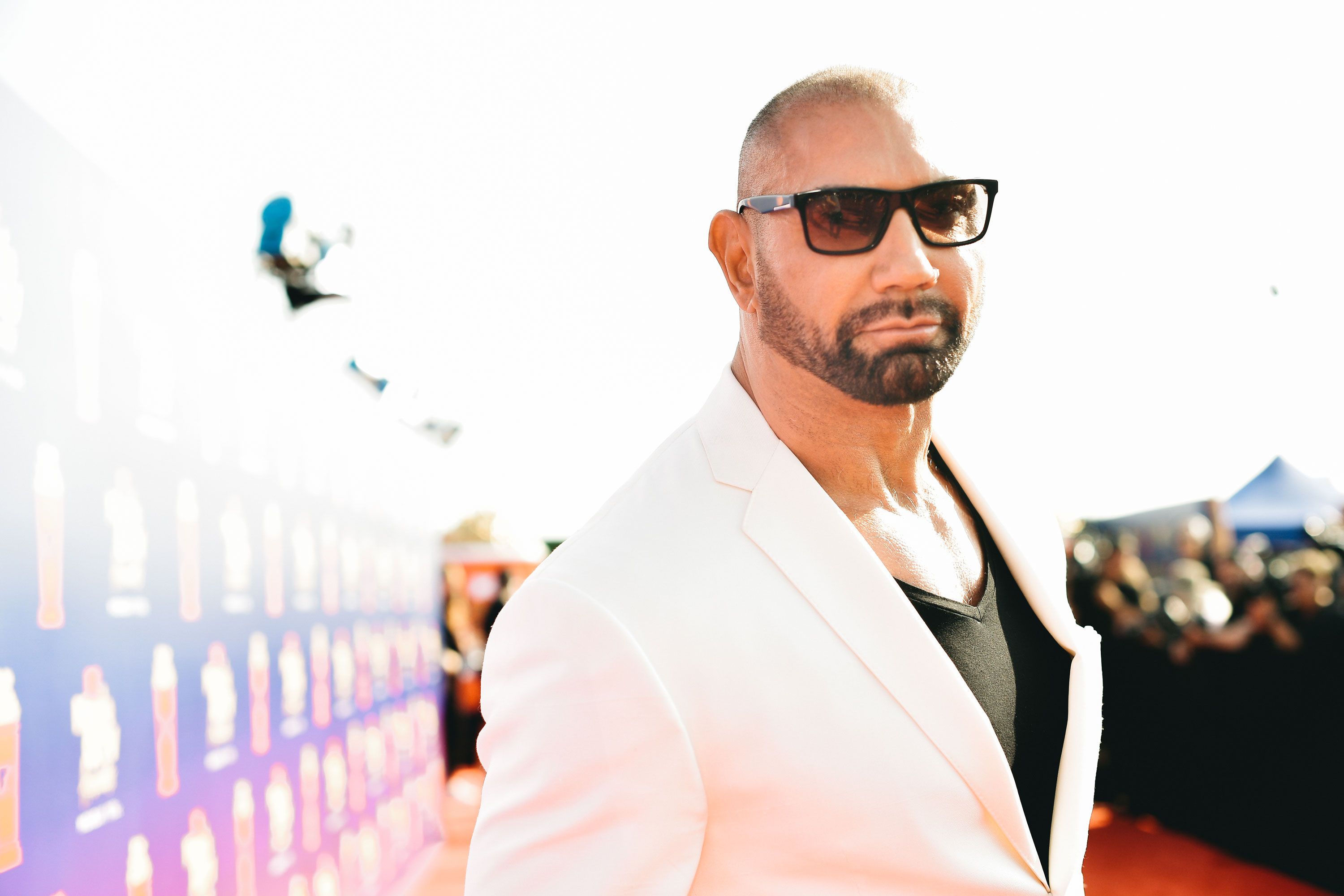 Dave Bautista Is Showing Balding Bodybuilders The Right Way To Wear A Suit