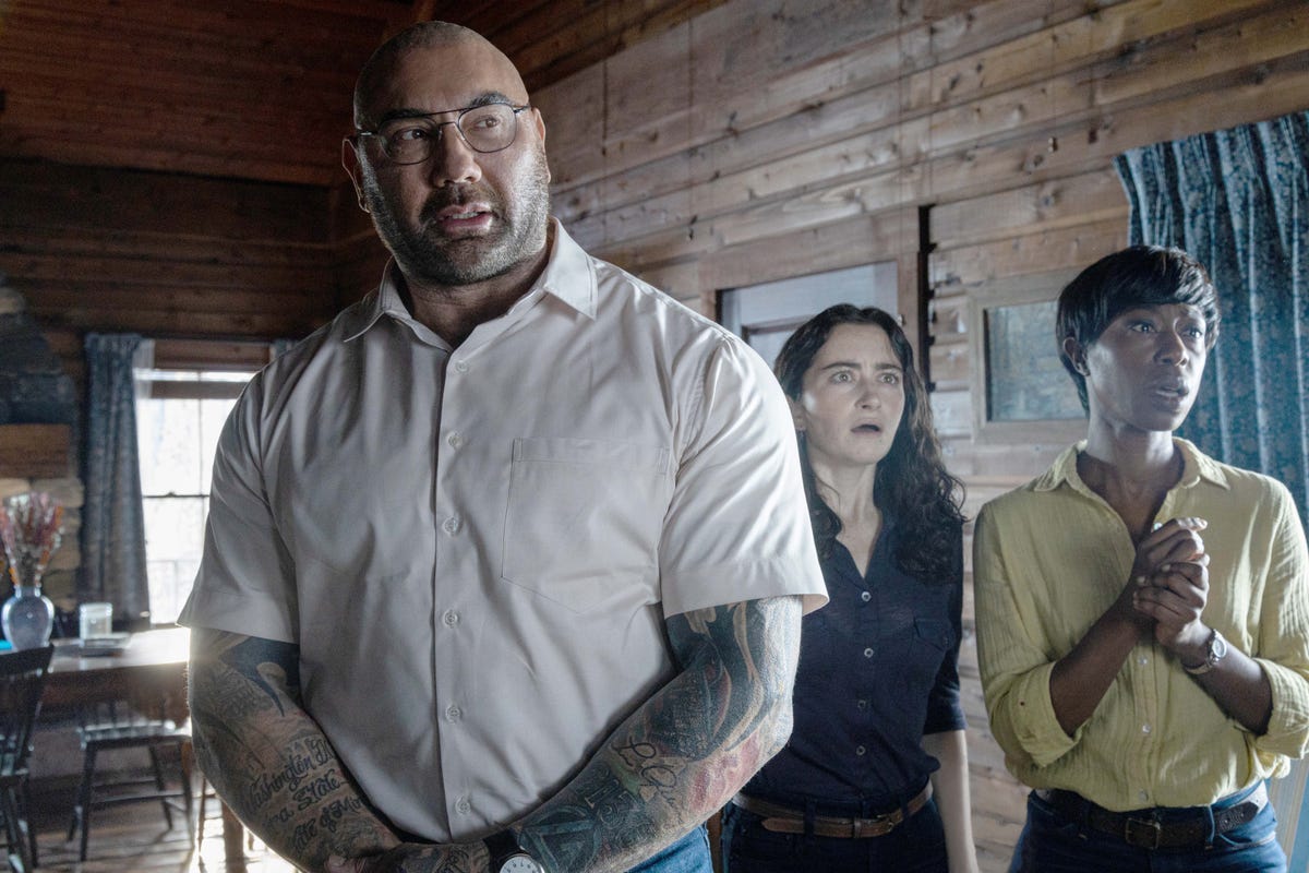 Dave Bautista turns sinister in Knock at the Cabin first trailer
