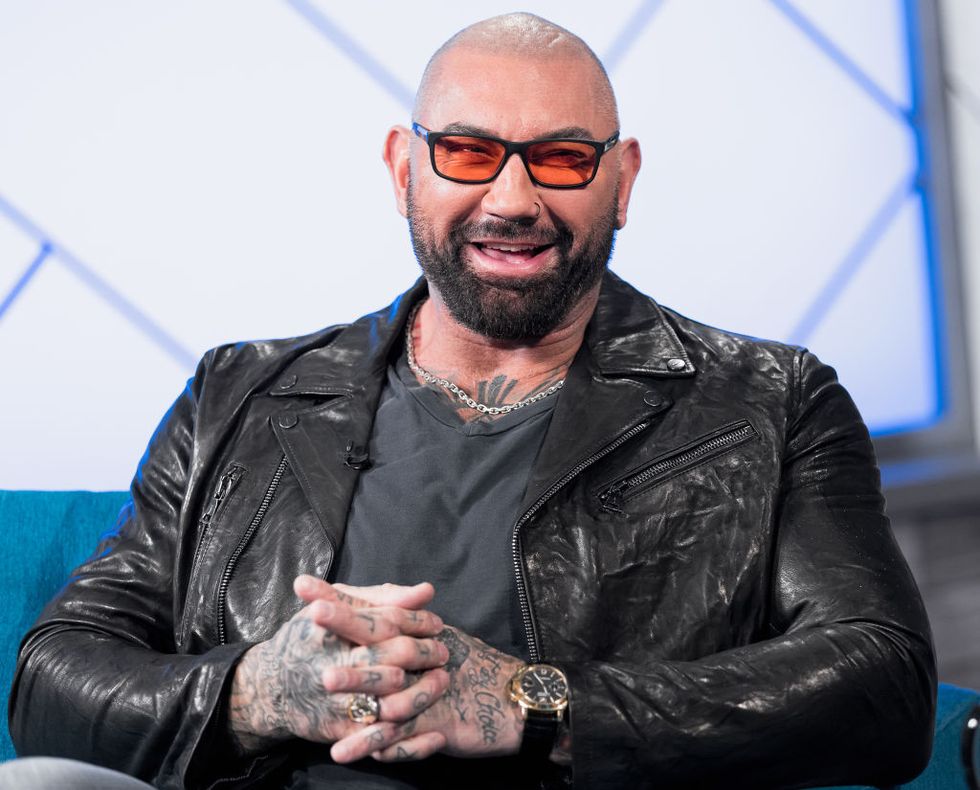 chloe coleman and dave bautista visit the imdb show