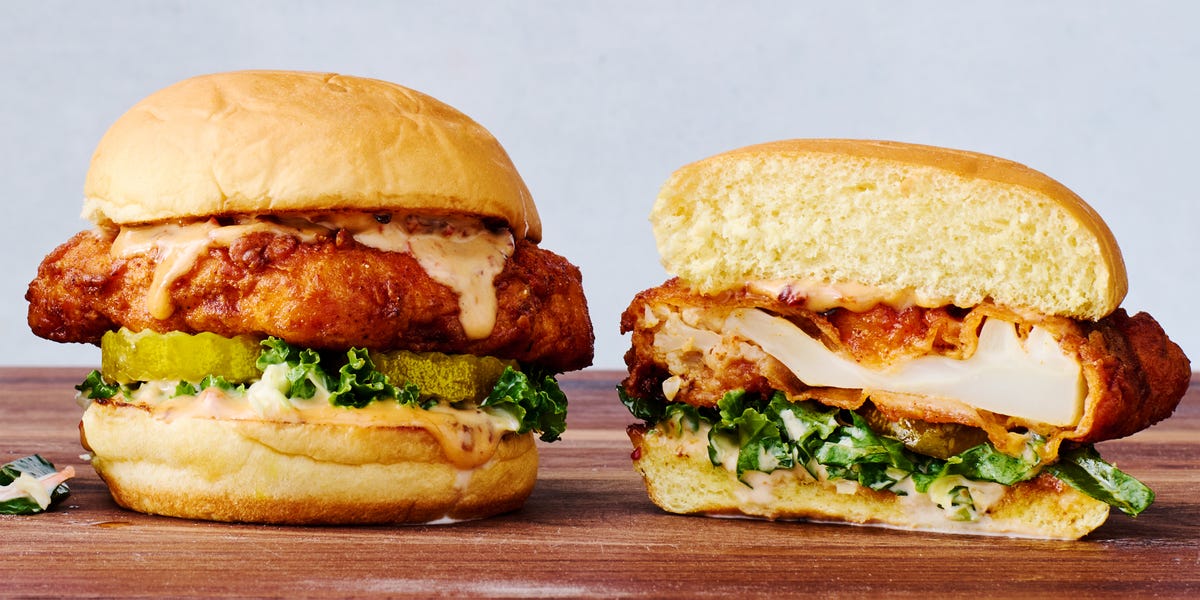 preview for I Make Copycat Dave's Hot Chicken Cauliflower Sliders For All My Vegetarian Friends