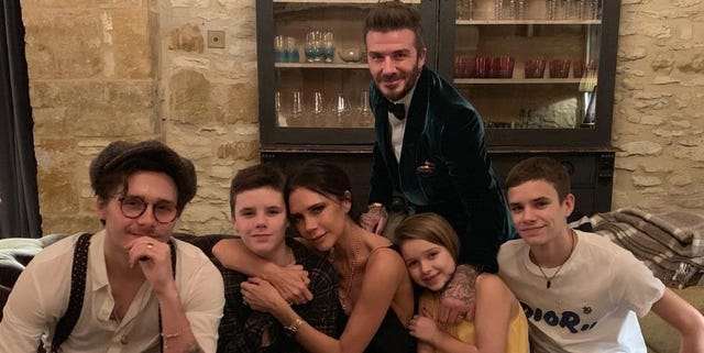 David Beckham con su familia David Beckham con su familia en Miami