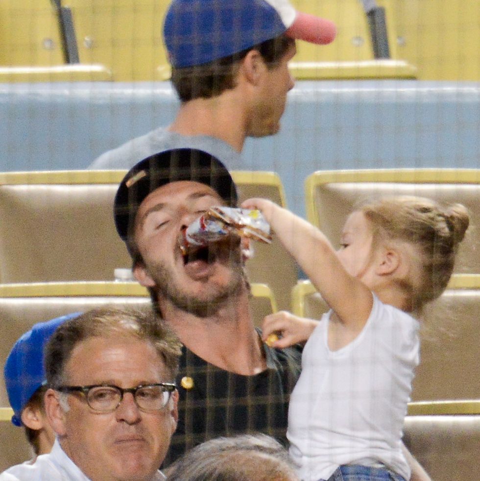 celebrities at the los angeles dodgers game