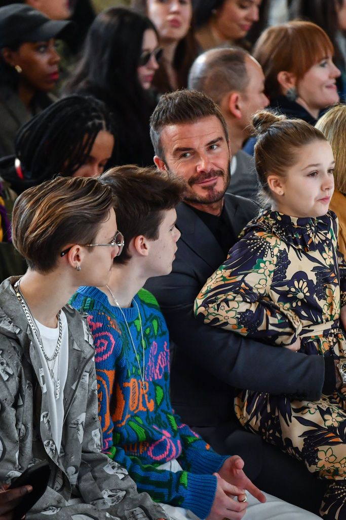 The Beckham Family Shuts Down The Louis Vuitton Front Row