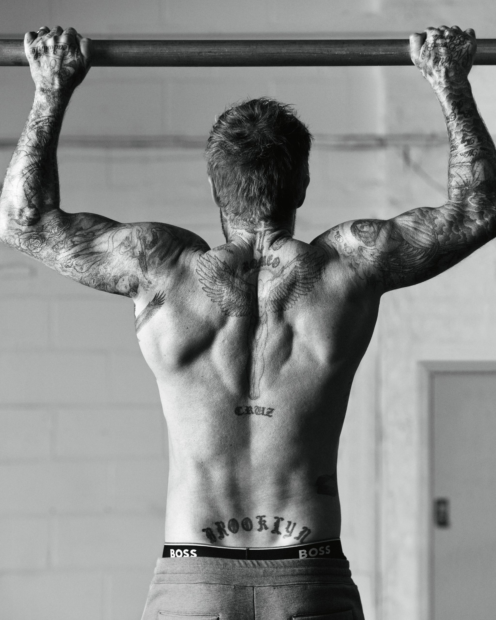 david beckham pull ups