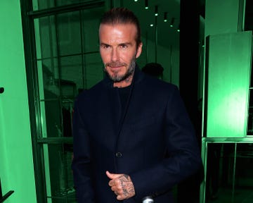 David Beckham street style LFWM