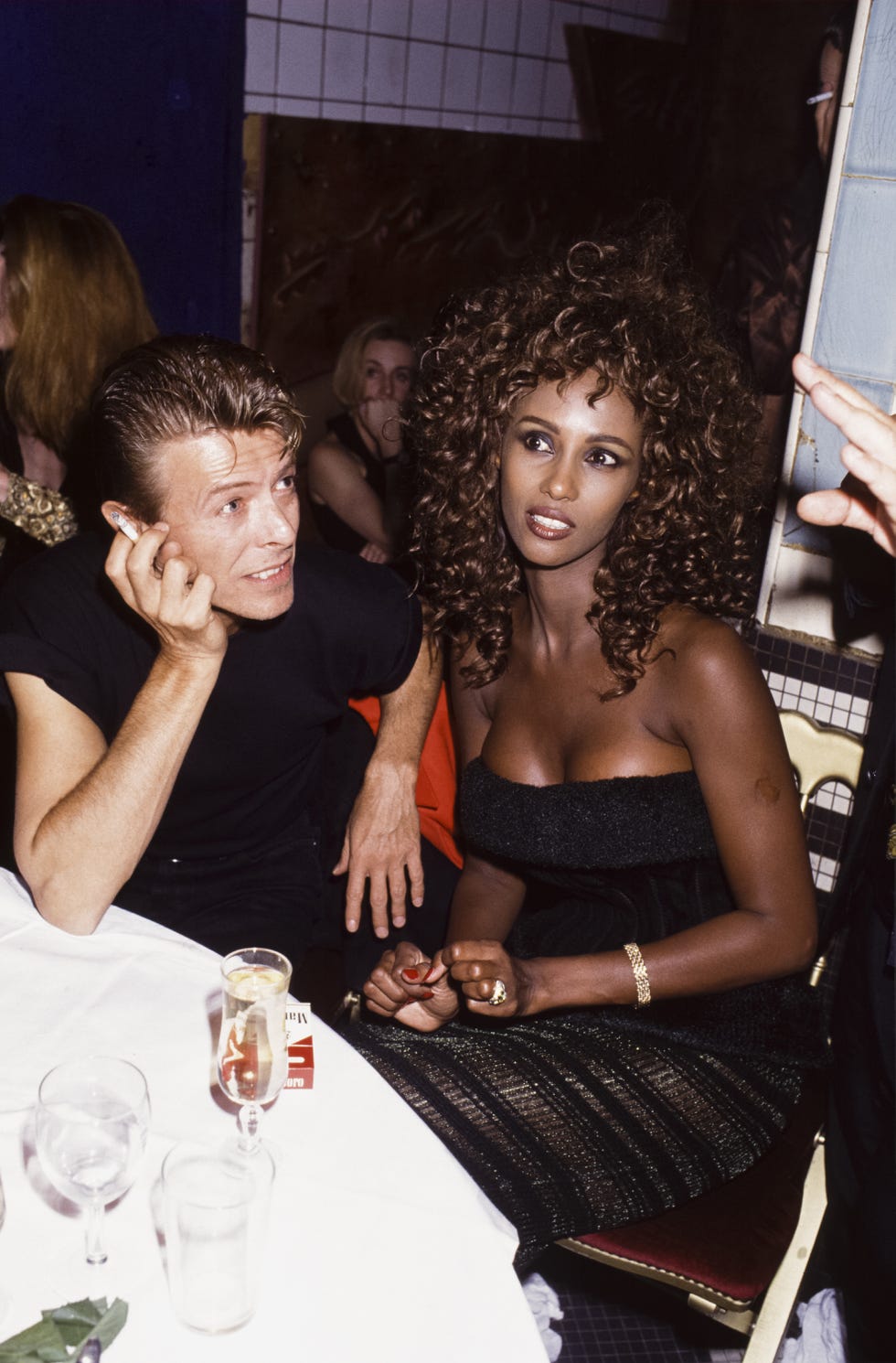 David Bowie et Iman à Paris