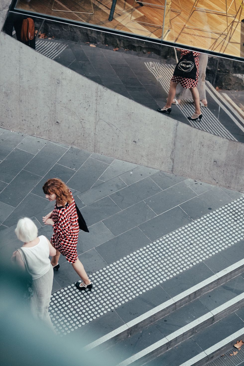 Line, Pedestrian, Architecture, Stairs, Infrastructure, Shadow, Pedestrian crossing, Photography, Dress, Road, 
