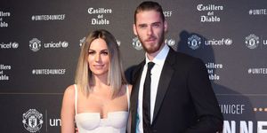 manchester, england november 15 edurne garcia and david de gea attend the united for unicef gala dinner at old trafford on november 15, 2017 in manchester, england photo by karwai tangwireimage