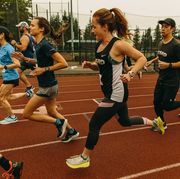 runners participate in the csrd all city mile in october 2021