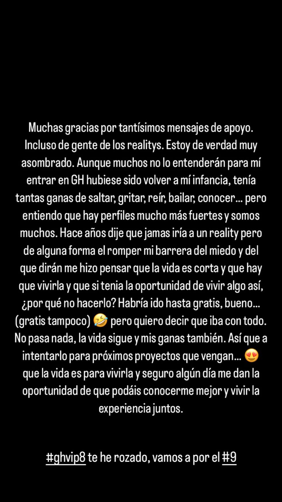 stories sobre gran hermano de david lafuente