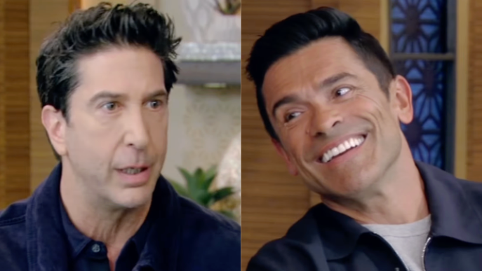 See David Schwimmer's Reaction to Mark Consuelos' 'Friends' Moment