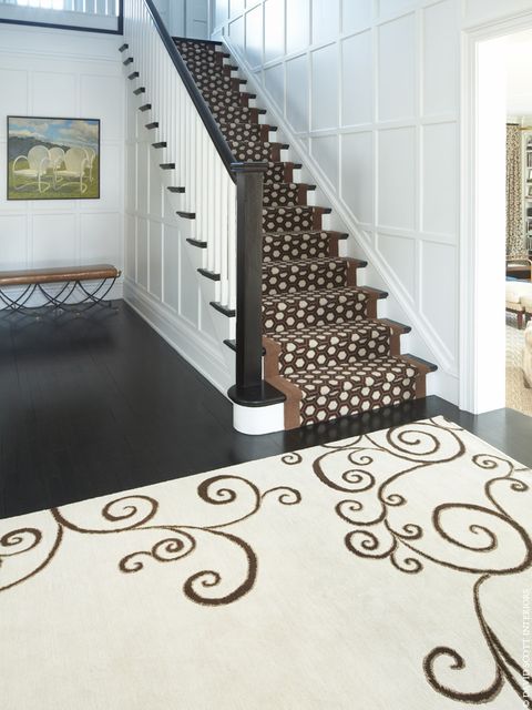 Stairs, Floor, Property, Tile, Flooring, Wall, Handrail, Interior design, Carpet, Architecture, 
