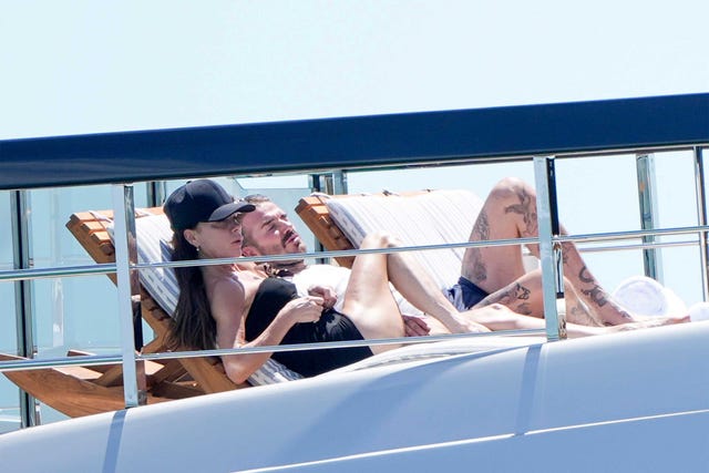 los beckham de vacaciones con su familia
