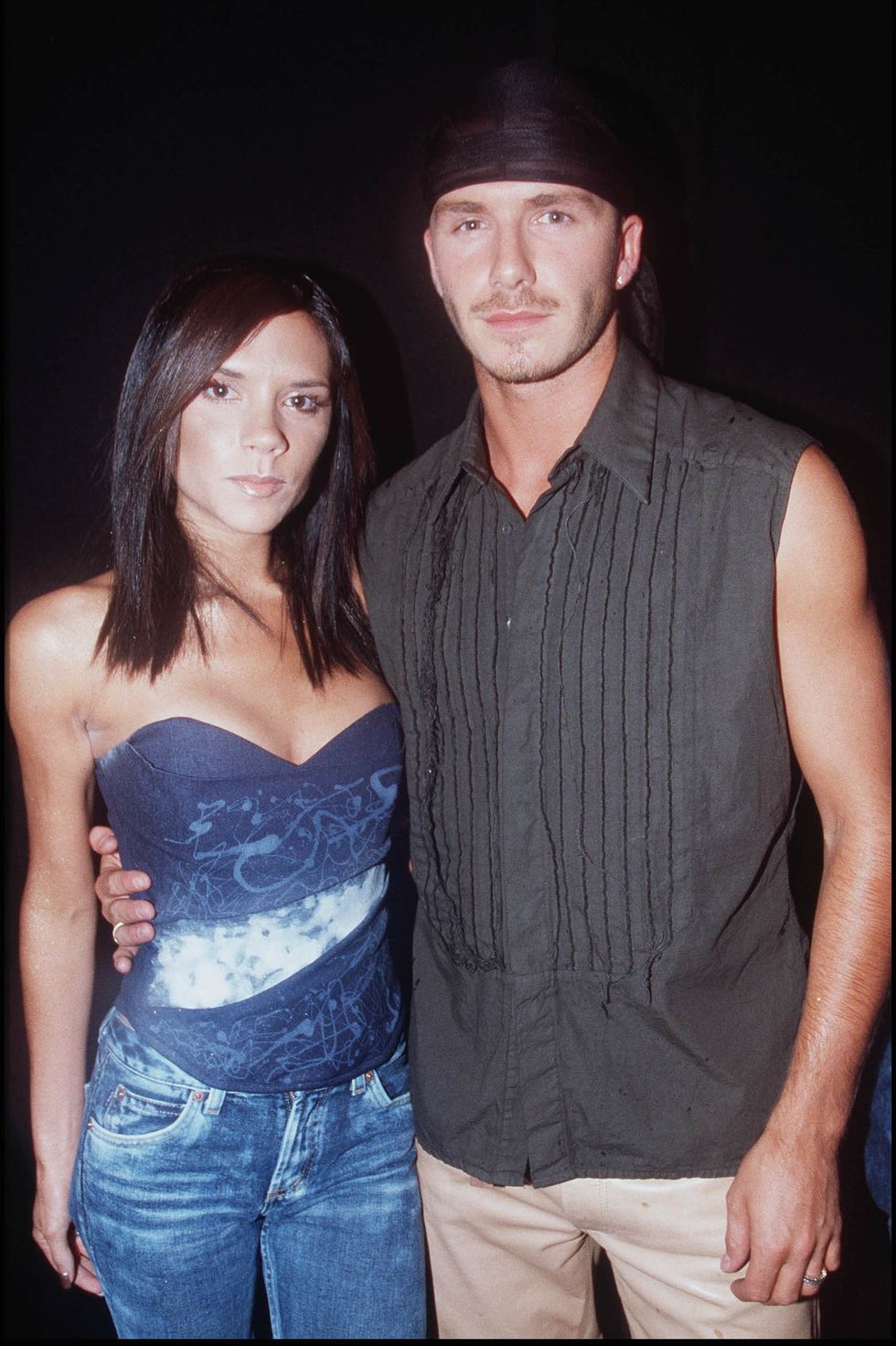 london july victoria and david beckham attend the party in the park event at hyde park, london, england on july, 2001 photo by jon furnissgetty images