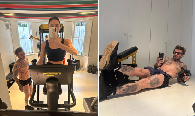 victoria david beckham workout