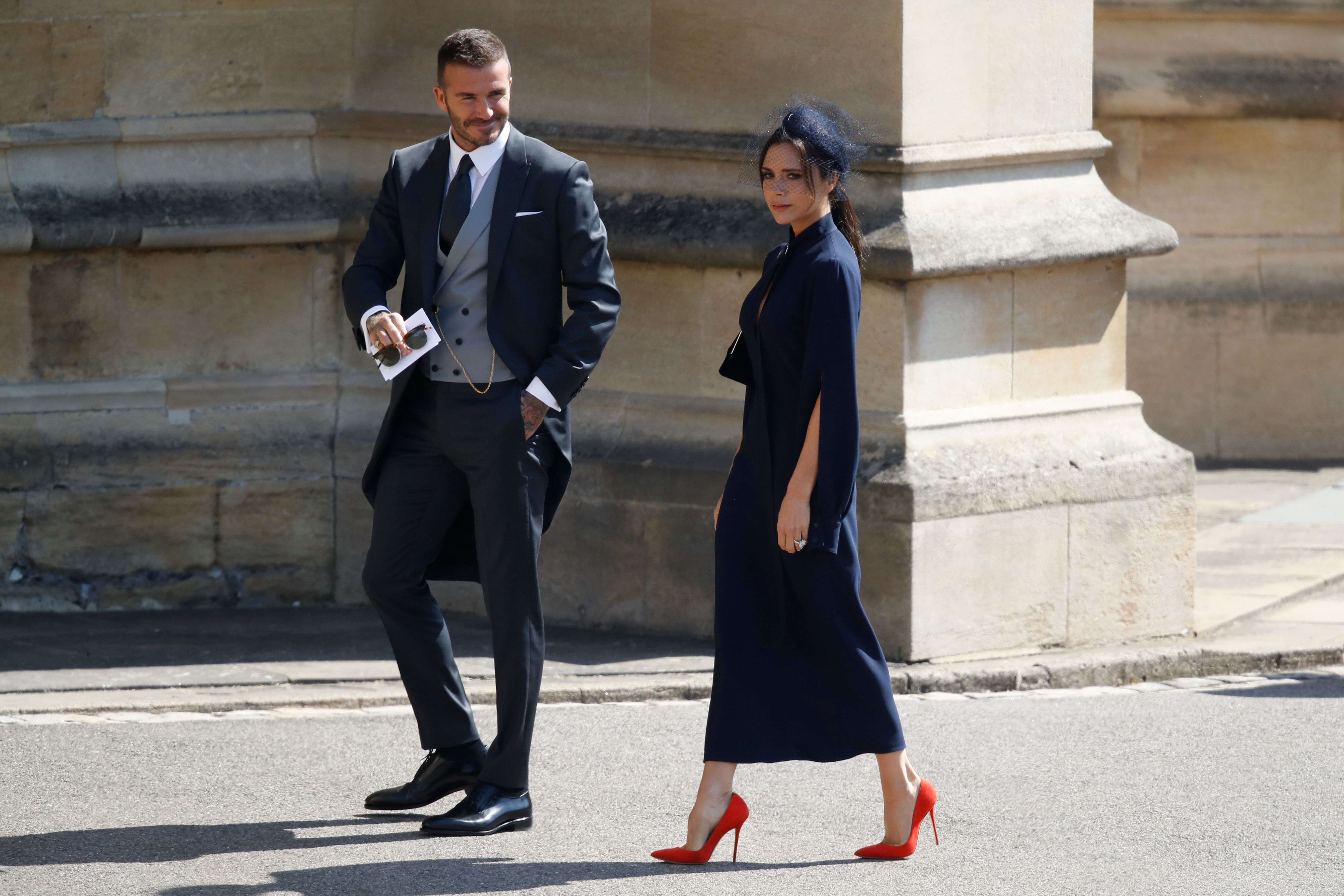 David Beckham Wears Dior Homme by Kim Jones to the Royal Wedding