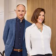 real estate agent david visentin with hgtv love it or list it cohost hilary farr