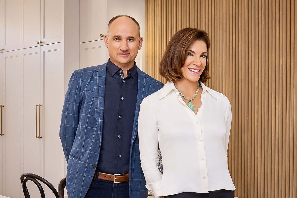 real estate agent david visentin with hgtv love it or list it cohost hilary farr