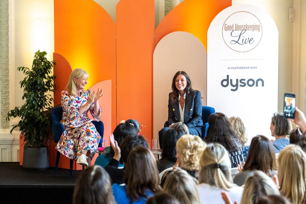 davina mccall speaking at the good housekeeping live event in celebration of their 100th anniversary in london on friday 14th october 2022