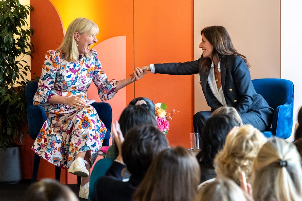 davina mccall speaking at the good housekeeping live event in celebration of their 100th anniversary in london on friday 14th october 2022