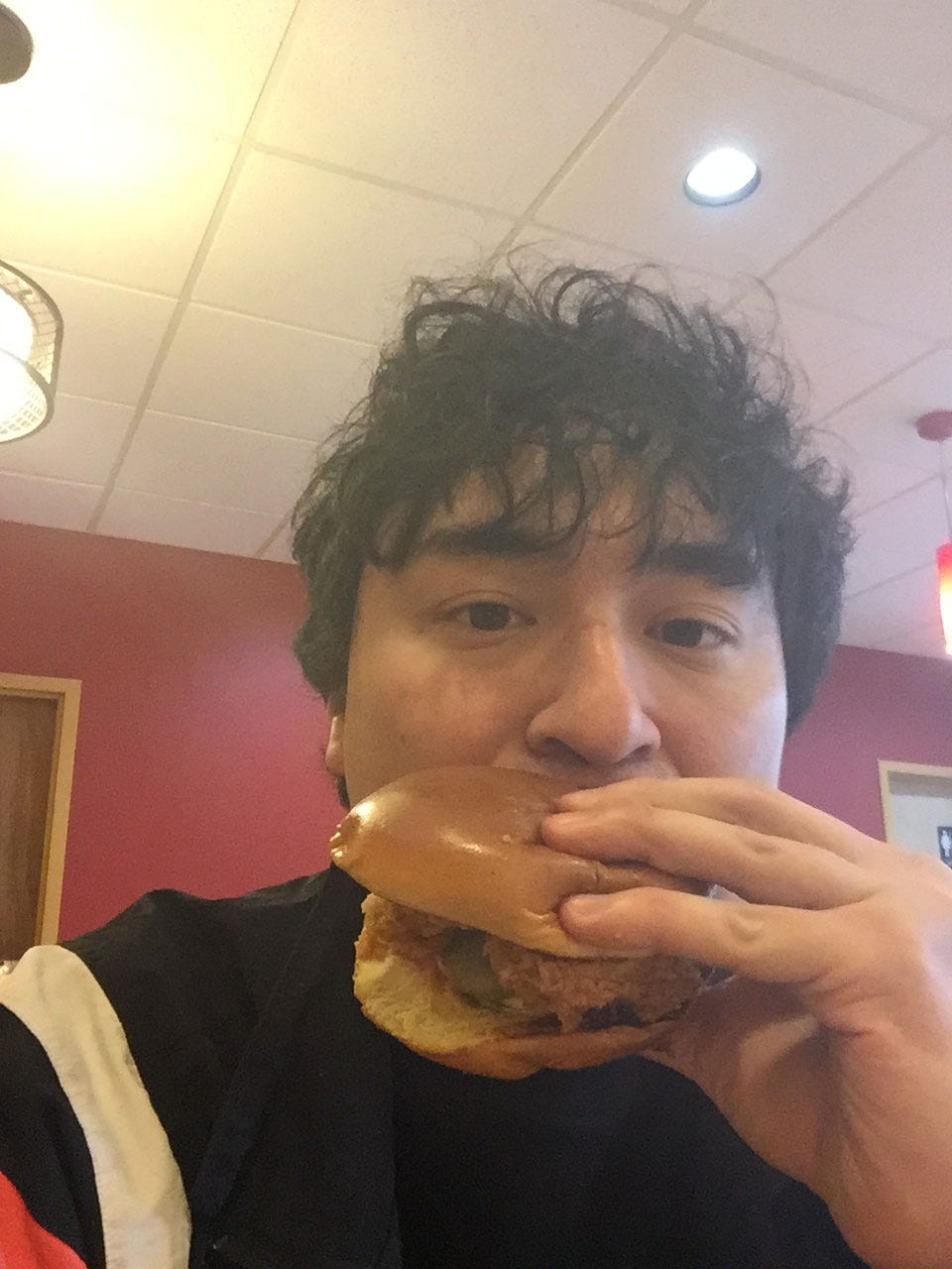 Fast food, Eating, Jaw, Mouth, Selfie, Food, 