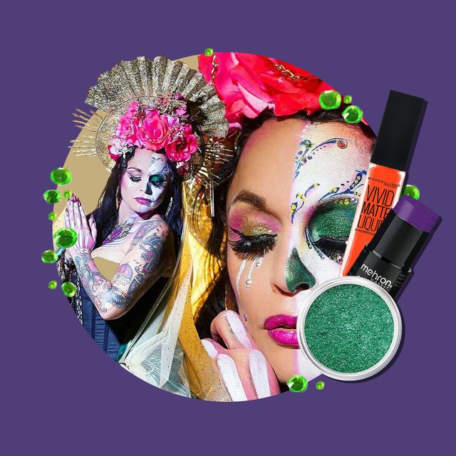 Professional Day Of The Dead Makeup Kit For Men
