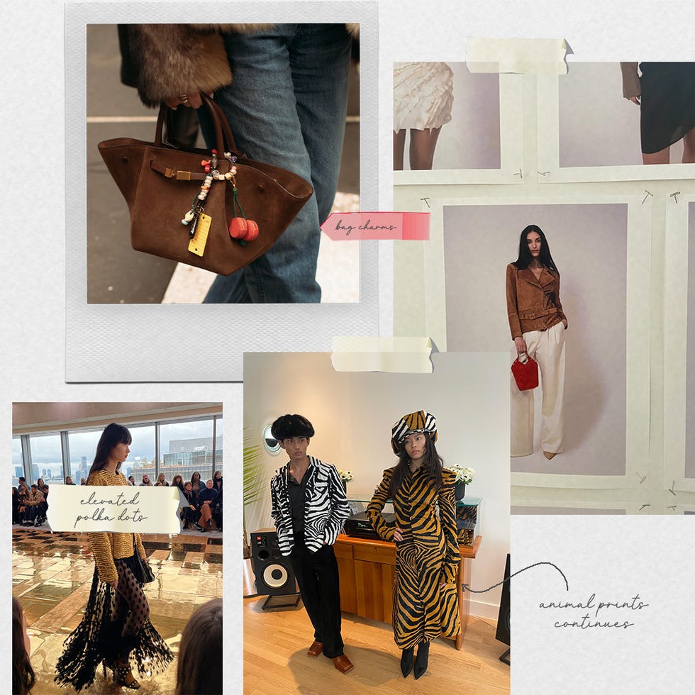 fashion showcase featuring various outfits and accessories