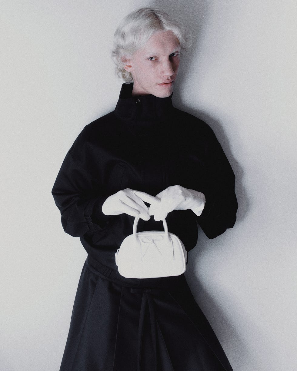 a person in a black dress