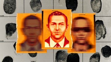 fingerprints, police sketch of db cooper