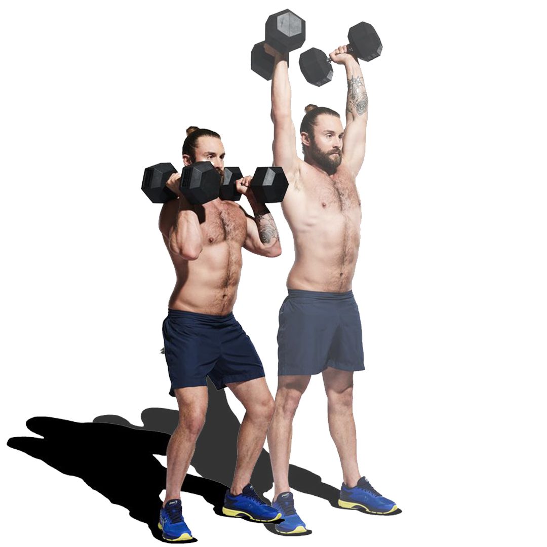 This Workout Fuses Rowing Intervals With Dumbbell Work for a